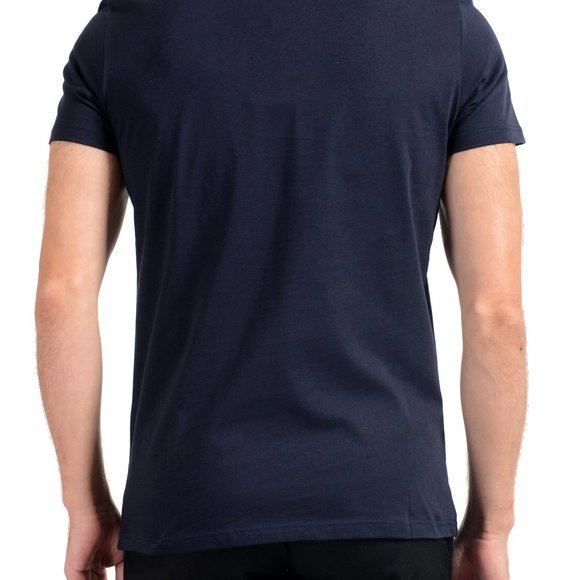 Roberto Cavalli Men's Navy Blue Graphic T-Shirt - Picture 4 of 7